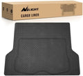 Nilight Rubber Cargo Mats for Cars Trucks SUVs | Universal Trim to fit for Most Vehicles, All Weather Protection Heavy Duty Cargo Liners by Nilight
