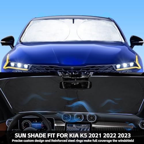 Windshield Sun Shade for 2021-2026 KIA K5/Hyundai Sonata Front Sunshade - Image 2