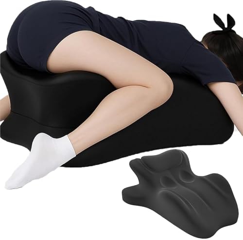 Intimacy Sweet Spot Pillow, Couples Pillow for Sleeping Ergonomic 27° Angle Memory Foam Wedge Pillow Multi-Functional Lounger Cushion for Support & Back(Black) by Unknown