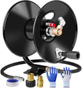 MEKOH Compact Pressure Washer Hose Reel 50ftx3/8” / 65ftx1/4”, 4000PSI by MEKOH