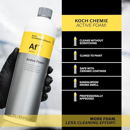 KOCHCHEMIE Active Foam - Phosphate and NTA Free, Paintwork Protective, Unique Foam Formulation, Long Lasting Sandalwood Aroma (1 Liter) - Image 2