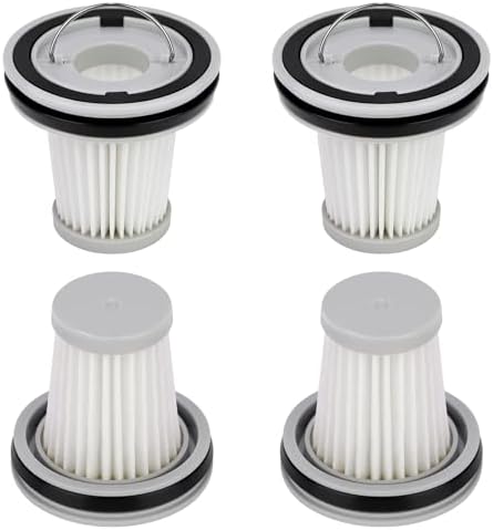 4 Pack HEPA Filter Replacement Compatible with Fanttik Slim V8 Apex / V9 Mix / V10 Mix/Slim V10 Apex Cordless Car Vacuum Cleaner, Washable and Reusable HEPA Filters by Leacheery
