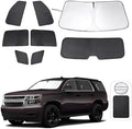 TINGLU Window Shades for Chevrolet Tahoe 2015-2020 Accessories Car Side Full Windows Rear Triangular Windshield Sun Shade Sun UV Rays & Privacy Protection for Camping Napping Relaxing 8PCS by TINGLU