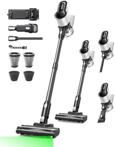 Cordless Vacuum Cleaner, 500W 45KPA 50Mins Stick Vacuum Cleaners for Home by SVHT