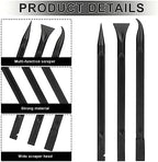 Carbon Fiber Plastic Scraper, 9 PCS Small Scraper Tool Plastic Scraper Tool Multi-Purpose Scraper Pen-Shaped Scraper Tool Non-Scratch Cleaning Tool for Tight Spaces, Kitchen, Crevices, Food, Paint - Image 3