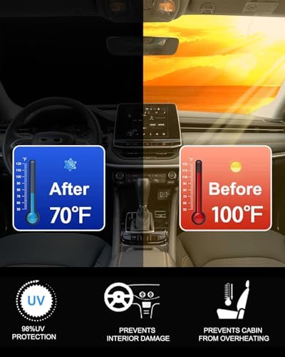 Foldable Front Windshield Sunshade fit for Jeep Compass 2017-2025 - Image 2