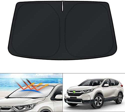 KUST Windshield Sun Shade for Honda CR-V 2007-2018 2019 2020 2021 2022 CRV Accessories Sunshade Window Sun Visor Foldable Block Sun UV Rays Keep Car Cooler by KUST