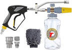 Tool Daily Foam Cannon with Pressure Washer Gun, Dual Connector Accessory by ToolDaily