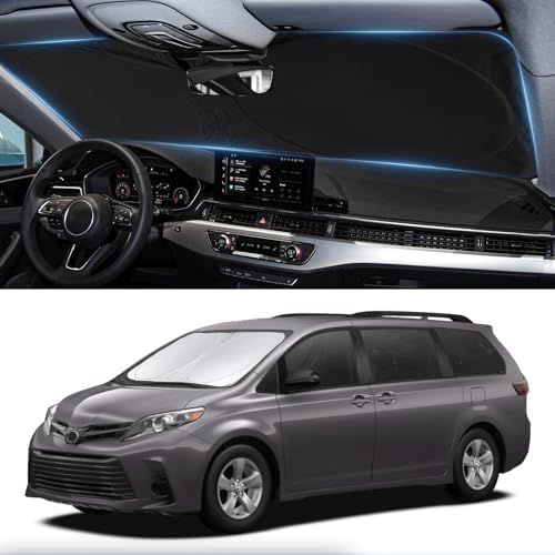 Sunshade for Toyota Sienna 2021-2025 2026 Front Window Shield Sun Visor by INSAUTO