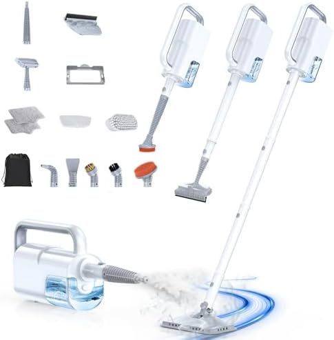 Steam Cleaner, Detachable 10-in-1 Handheld Steam Mop for Multi-Surface by ScrubWiz