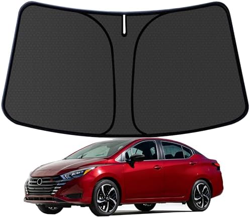 Versa Customized Windshield Sun Shade for 2020 2021 2022 2023 2024 Versa Front Window Sunshade Visor Protector Foldable Blocks UV Rays Keep Car Cooler Accessories by aatoppus