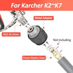 BEAR FORCE Pressure Washer Color Painted Short Spray Gun M22-ID14mm Max 3000 PSI & Foam Cannon Foam Gun Set, for Kar-Cher Pressure Washer, Light Duty Foam Lance Thick Foam Blaster, Car Care Detailing - Image 4