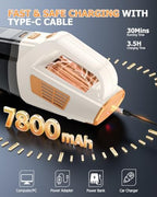 BQYPOWER 16000PA Handheld Vacuum Cleaner Cordless Rechargeable for Car Home - Image 5