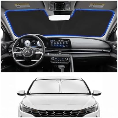 Custom Fit Windshield Sun Shade for Hyundai Elantra 2021-2026 by Unknown
