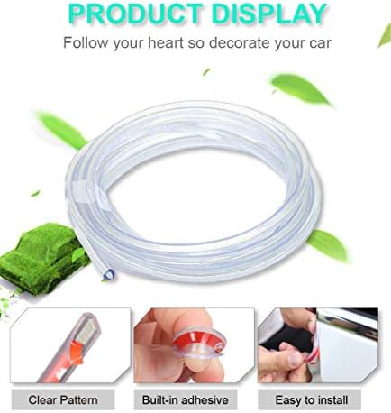 Car Door Edge Guards, 32Ft Car Door Protector Trim Rubber Door Seal Protector U Shape Trim Molding Protection Strip for Most Car (Clear) - Image 2
