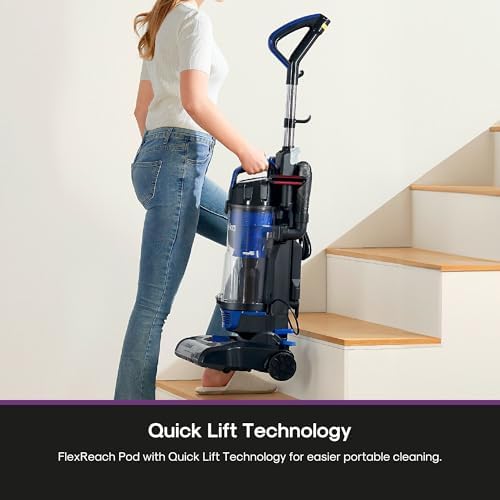 Eureka Lightweight Powerful Upright Vacuum Cleaner for Carpet and Hard Floor, PowerSpeed, New Model,Blue,black/New Model - Image 5