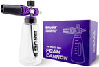 Brug's™ Pro Foam Cannon Clear Edition V2 - Professional Car Wash Foam Gun for Pressure Washer - Adjustable Spray Blaster, 1.1mm Orafice, Wide Neck Bottle, 1/4" Quick Connector - Snow Foam Cannon by BrugsCarCare
