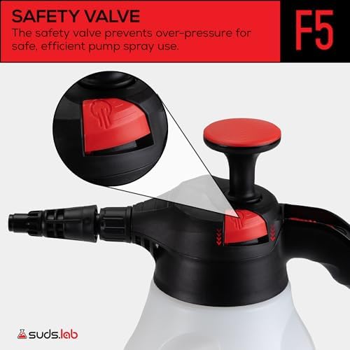 Suds Lab F5 Foam Master, Triple-Action Pump Sprayer, 3 Nozzles, 70 oz. - Image 4