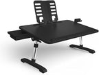 Limitless TotalDesk Portable Modern Workstation and Lap Desk with Adjustable Height & Tilt (Black) - Image 3