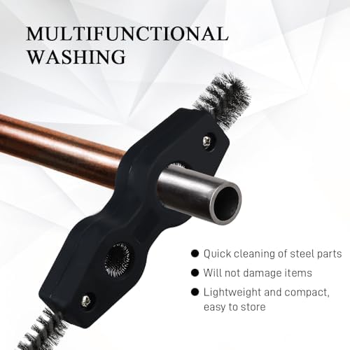 4 in 1 Car Battery Cleaning Brush, Battery Terminal Cleaner, Anti-Rust Auto Battery Cleaner with Steel Wire, Car Accessories Vehicle Machine Parts Clean Tools for Most Vehicles (Black) - Image 3