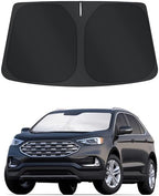 TINGLU Sun Shade for Ford Escape 2013-2019 Accessories Windshield Sun Shade Window Shade UV Rays Protection Sun Visor Cover with Steering Wheel Sunshade Storage Bag by TINGLU