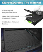 Powerty Trunk Mat for Honda Pilot 2016-2022, All Weather TPE Cargo Mat Liner for Pilot Rear Trunk - Image 3