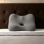 2026 New Ergonomic Natural Latex Pillow for Adults & Pregnancy | Multi-Position Support Cushion for Sleeping, Lounging, Reading & Couples | Removable Washable Cover (Dark Gray) - Image 5