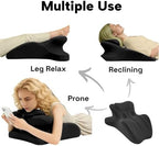 Couples Pillow, Intimacy Wedge Pillow, 27° Angle Support Ergonomic Memory Foam Posture Corrector Hip Back Support, Prone Pillow for Neck and Waist, Sleeping, Reading, Massage Relax - Image 4