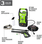 Greenworks 1500 PSI 1.2 GPM Pressure Washer (Upright Hand-Carry) PWMA Certified - Image 3