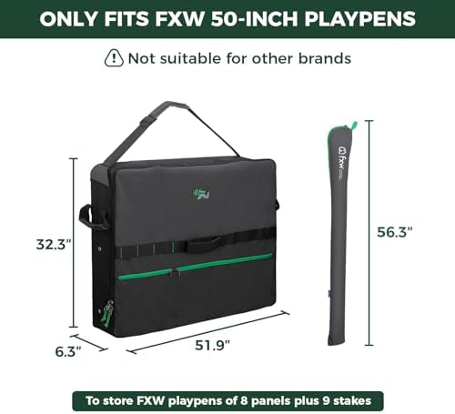FXW Dog Playpen Storage Bag, Designed for RV Trips, Black, 1 Pack | Fits FXW Pens Only(50" H 8 Panels & 9 Stakes), Comfortable Carry, Neat Storage, Wear-Resistant, Patented - Image 3