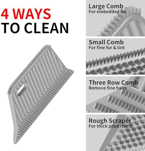 Pet Hair Remover, Dog Cat Carpet Rake, Lint Remover Shaver for Sofas 3-Pack - Image 5