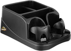 Armor All Car Console Organizer, Car Seat Organizer with 2 Adjustable Cup Holders, 3 Large Storage Compartments, Seatbelt for Secure Hold, Vehicle Middle Seat Organizer for Cars, Trucks, Minivans by ArmorAll
