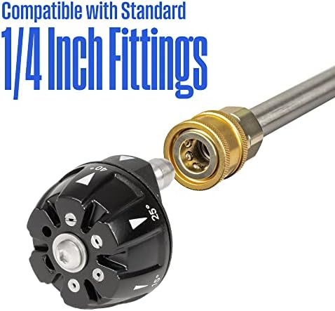 Westinghouse Pressure Washer 6-in-1 Nozzle Attachment - 3600 Max PSI, 1/4” Connector - for Gas and Electric Pressure Washers - Image 3