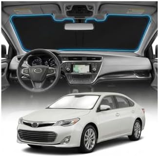 for Toyota Avalon Sun Shade Windshield Cover - Custom Fit Avalon Accessories 2013-2018 Sunshade Foldable UV Protection & Heat Shield Sun Visor Accessories by Unknown