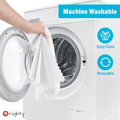 Orighty Microfiber Cleaning Cloth Bulk, 150 Pack Shop Towels 12x12in, White - Image 7