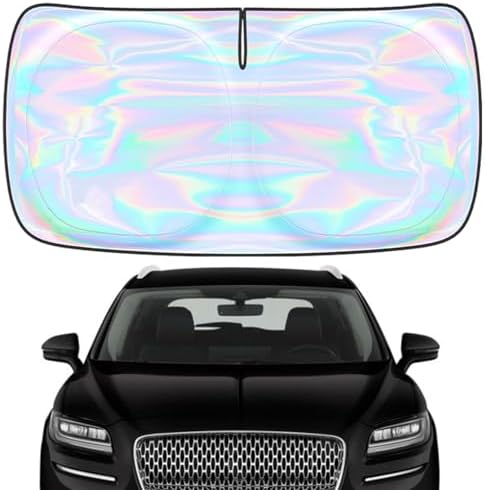for Lincoln Nautilus 2019-2023 Windshield Sun Shade - Custom Fit Lincoln Nautilus 4-Layer Sunshade Foldable Front Window Sunshade Sun Visor Protector Block UV Rays Keep Your Car Cooler Car Accessories by Unknown