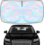for Lincoln Nautilus 2019-2023 Windshield Sun Shade - Custom Fit Lincoln Nautilus 4-Layer Sunshade Foldable Front Window Sunshade Sun Visor Protector Block UV Rays Keep Your Car Cooler Car Accessories by Unknown