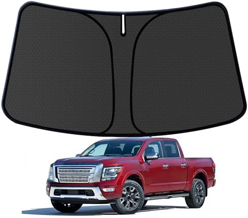 Titan Customized Windshield Sun Shade for 2020 2021 2022 2023 2024 Titan Front Window Sunshade Visor Protector Foldable Blocks UV Rays Keep Car Cooler Accessories by aatoppus