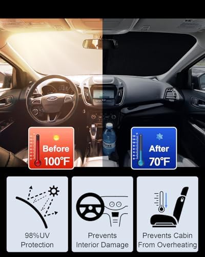 2026 Upgrade Front Windshield Sunshade fit for Ford Escape 2013-2019 - Image 2