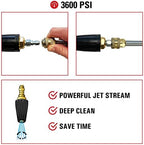Simpson Cleaning 80143 3600 PSI Universal Turbo Pressure Washer Nozzle, 1/4-Inch Quick Connect, Hot- or Cold-Water Use, Black - Image 3