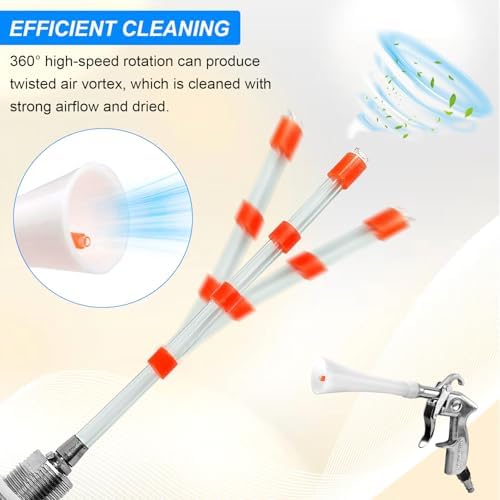 QZQUFJ Air Compressor for Car Detailing Detailing Tool, High Pressure Air Gun Dry Cleaning Tool Kit, Air Gun, Car Clean Gun, Cleaning Gun, for Car Dry Cleaning - Image 3