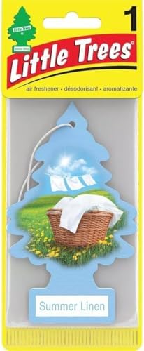 LITTLE TREES Car Air Freshener | Hanging Paper Tree for Home or Car | Summer Linen by LITTLETREES