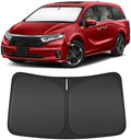 Windshield Sun Shade for Hond-a Odyssey 2018-2025, EX-L LX EX Touring Elite Minivan Custom Fit Foldable Front Window Sunshade Sun Visor Protector, Block UV Rays Keep Your Car Cooler by Unknown