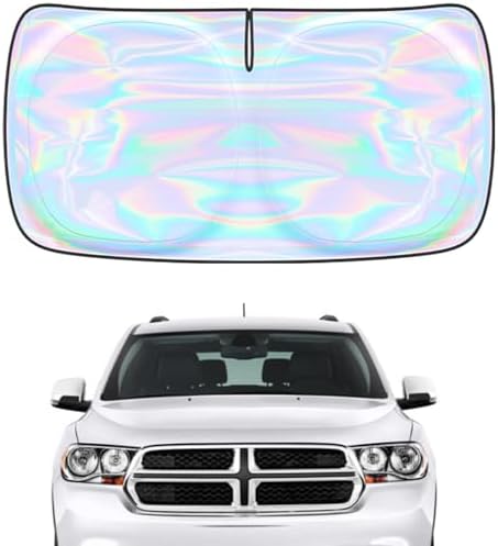 Windshield Sun Shade for Dodge Durango 2011-2025 2026-4 Layers Sunshade Compatible with Dodge Durango Foldable Front Window Sunshade Sun Visor Protector Block UV Rays Keep Car Cooler Car Accessories by Unknown
