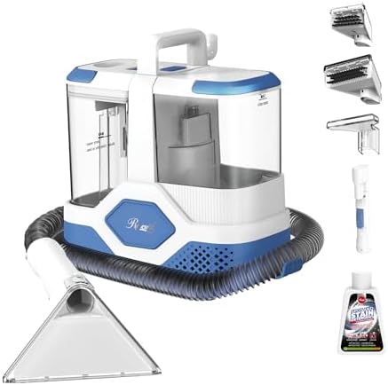 Rosewill Multi-Purpose Portable Carpet and Upholstery Cleaner, Powerful Suction 18 KPa Spot Cleaner, 600W Motor, Car and Auto Detailer, Stain/Spot Remover; Versatile Use: Carpet, Sofa, Pet Hair by RosewillInc