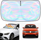 Windshield Sun Shade for Volkswagen Tiguan 2018-2025 - 4 Layers Sunshade Compatible with Volkswagen Tiguan Foldable Front Window Sunshade Sun Visor Protector Block UV Rays Keep Your Car Cooler by Unknown