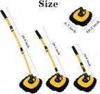 BMLEI Car Wash Brush with Long Handle, Cleaning Mop Car Wash Kit,Yellow - Image 3