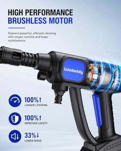 Cordless Cleaning Tool with Brushless Motor for Cars & Outdoor Use - Image 3