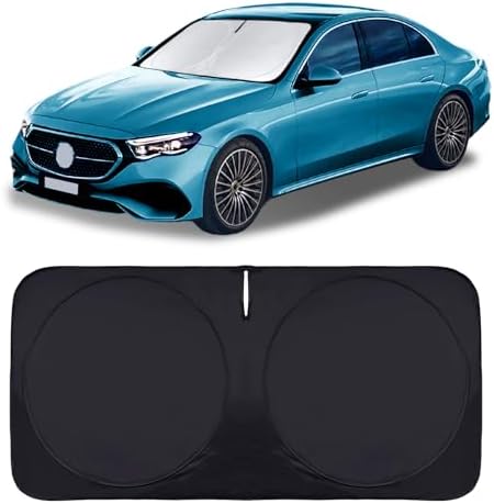 Windshield Sun Shade for Mercedes Benz E350 2017-2025 2026 SunShades Cover by INSAUTO