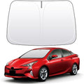 Front Windshield Sun Shade Custom Fit Compatible for Toyota Prius xw30 xw50 2009-2022 Sunshade Foldable UV Ray Reflector Sun Visor Protector Shield Cover Reflective (for Prius xw30 xw50 2009-2022) by akarin